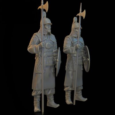 Mongolian warriors with armour