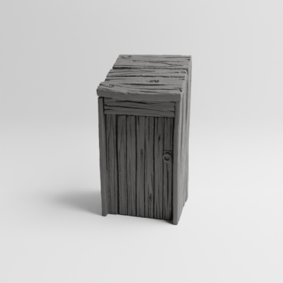 Shack tall, could be an outhouse