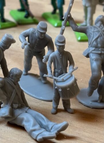 Civil war young Union drummer boy standing photo review