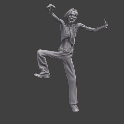 Zombie with bowtie, dancing