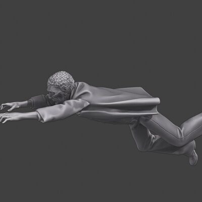 Zombie fresh, crawling or swimming