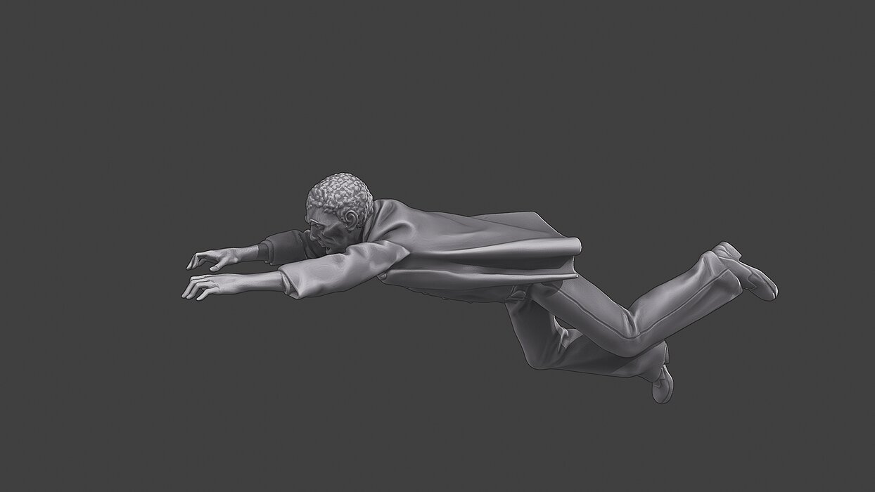 Zombie fresh, crawling or swimming