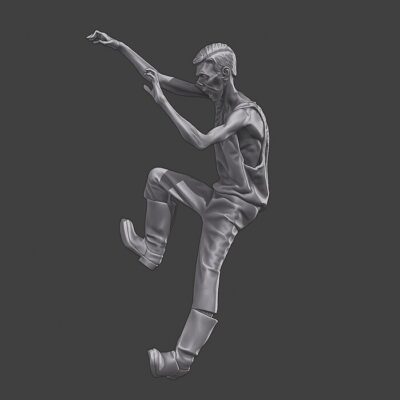 Zombie hick attempting to climb