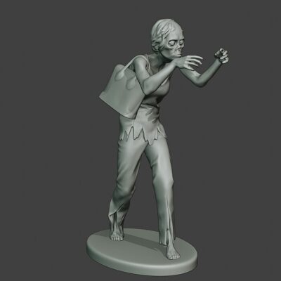 Zombie with purse