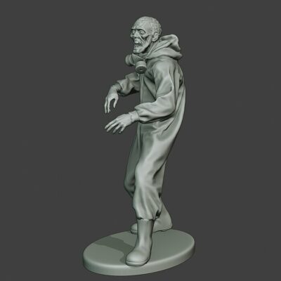 Zombie in hazmatsuit