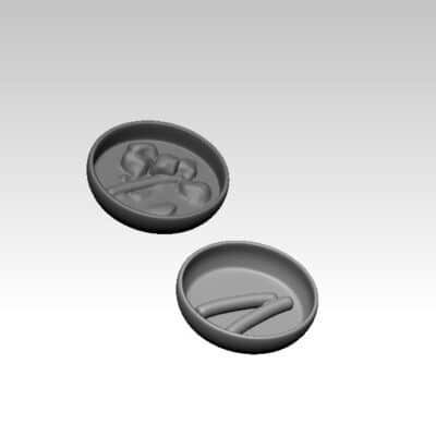 Civil War Era 5 sets of plates with food on