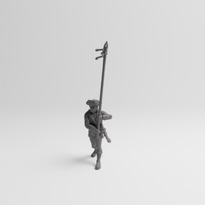 Revolutionary War flag bearer