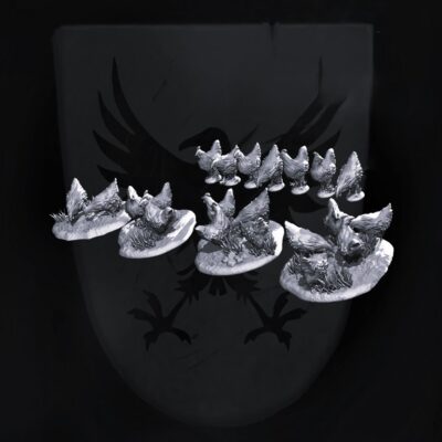Medieval Chickens set