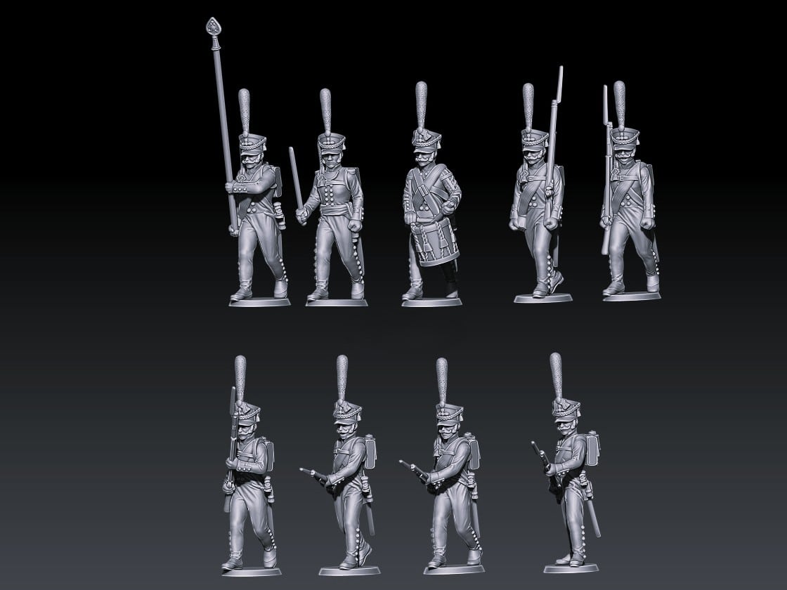 Napoleonic russian grenadiers 1812 set 2