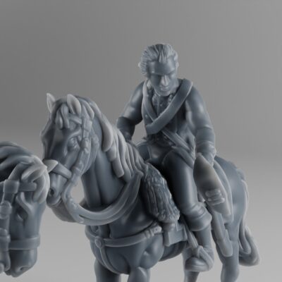 Revolutionary War Mounted Officer v2