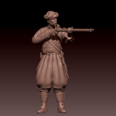 Zouave Pennsylvania Civil War Soldier standing