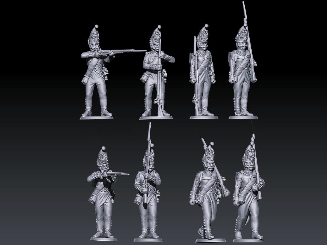 napoleonic russian pavlov grenadiers 1812 set 1