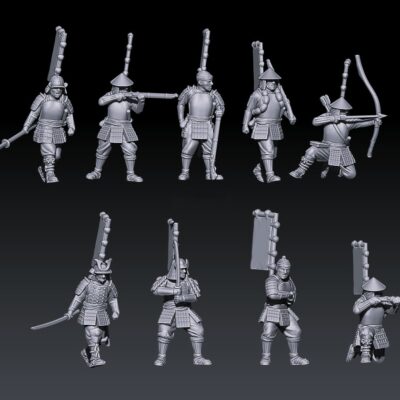 Japanese Samurai infantry set 1