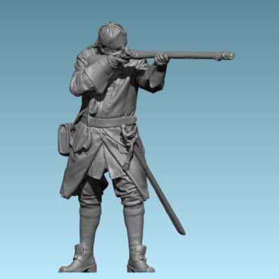 Swedish Carolean shooting standing - early 1700s,