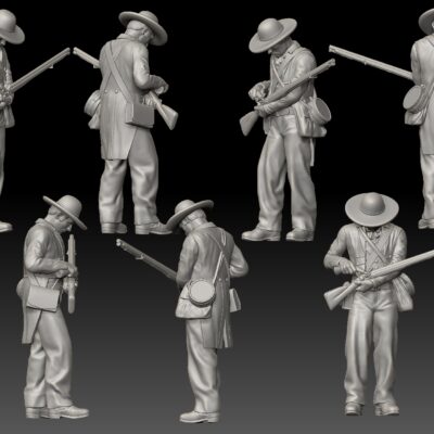 Alamo Defender priming musket