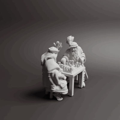 Conquistador and Inca playing game