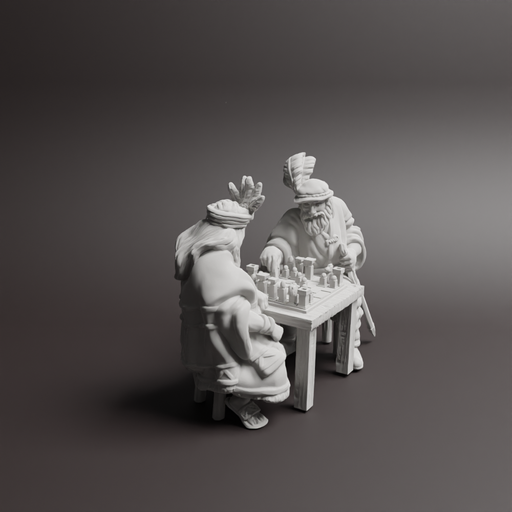 Conquistador and Inca playing game