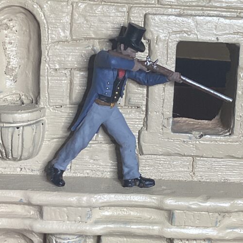 Click to view full screen Alamo Defender shooting with double barrel photo review