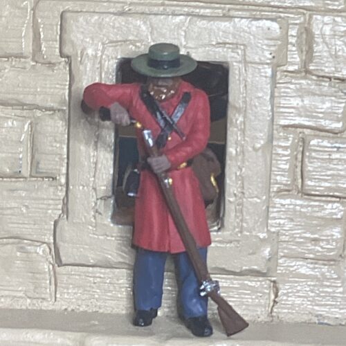 Click to view full screen Alamo Defender loading musket photo review
