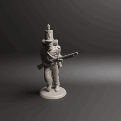 Napoleonic Portuguese Cazadores Carging 4b