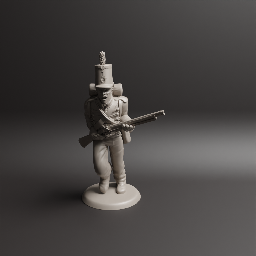 Napoleonic Portuguese Cazadores Carging 4b