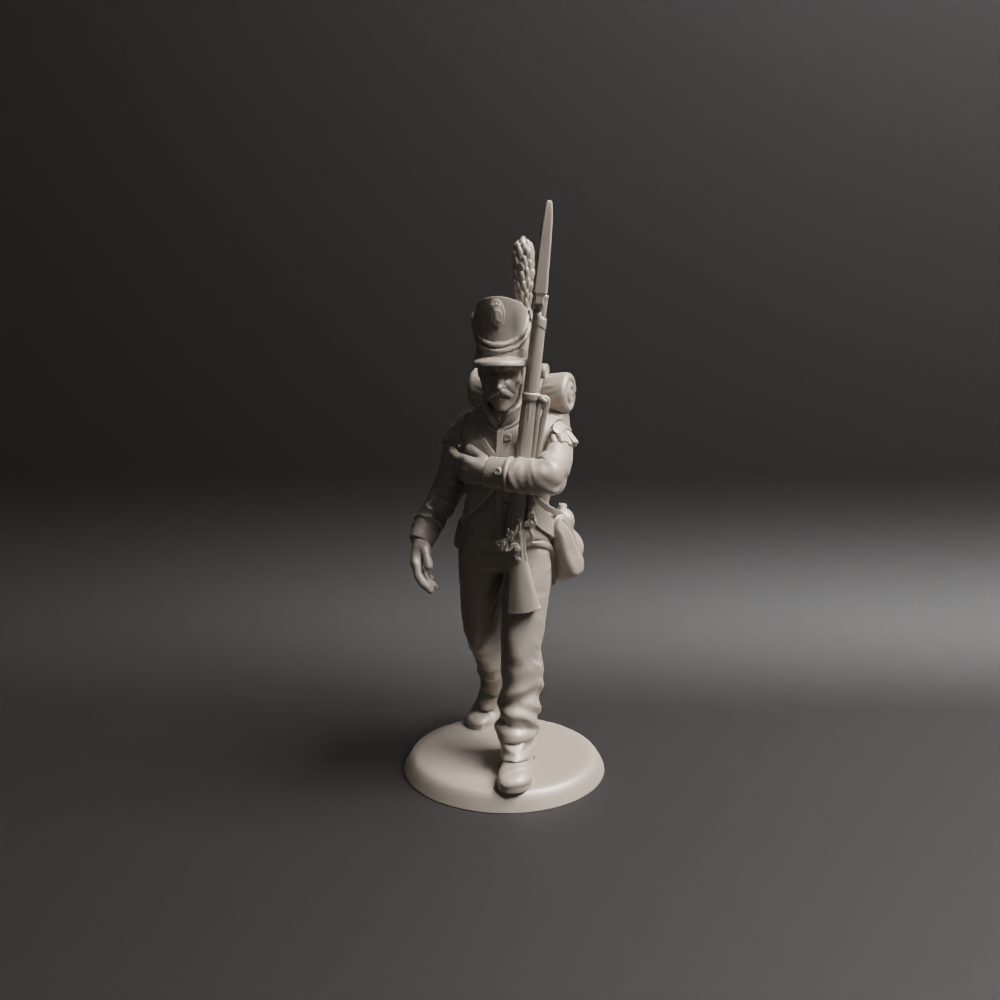Napoleonic Portuguese Grenadier Marching 1a