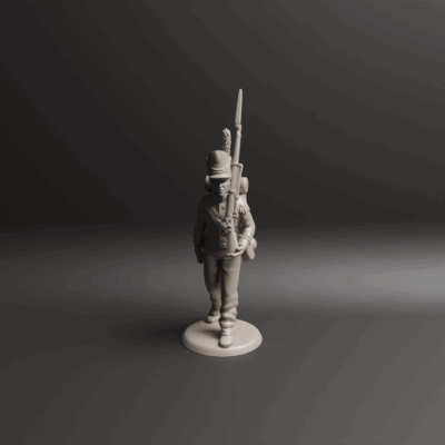 Napoleonic Portuguese Grenadier Marching 5a