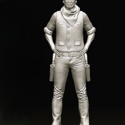 Cowboy standing confident