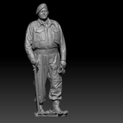 Lieutenant British army Northern Europe 1944-45 WW2