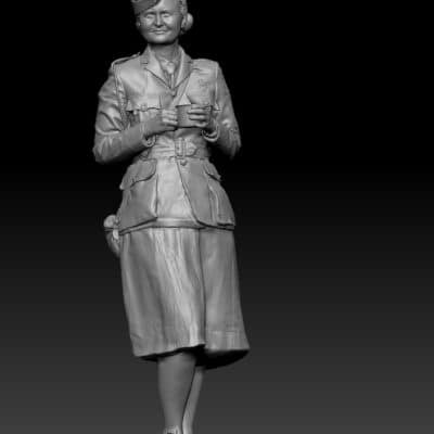 WWII ATS woman (Auxiliary Territorial Service)