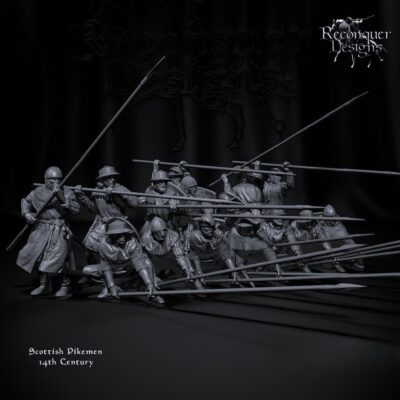 Full unit of 14th Century Scottish Pikemen