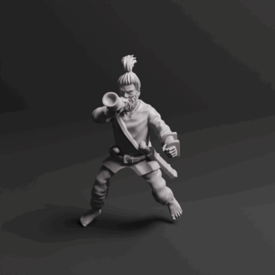 Germanic Cavalry Command Horn 01