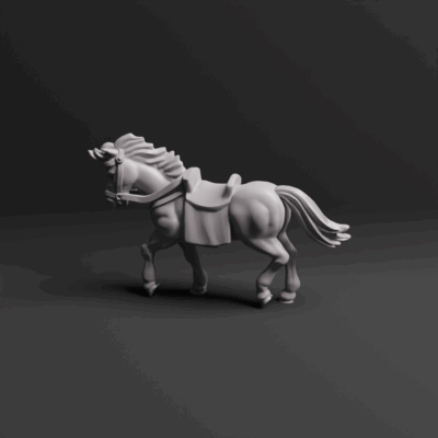 Germanic Cavalry Command Horn 01 Horse