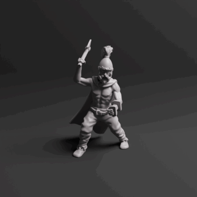 Germanic Warrior With Axe 03