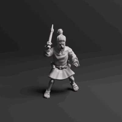 Germanic Warrior With Axe 05