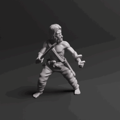 Germanic Warrior With Sword 01