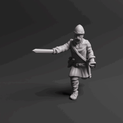 Germanic Warrior With Sword 04