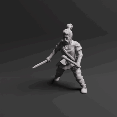 Germanic Warrior With Sword 05