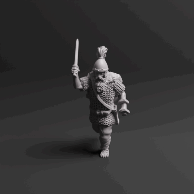 Germanic Warrior With Sword 06