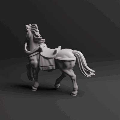 Roman Auxiliary Cavalry Command Banner 01 Horse