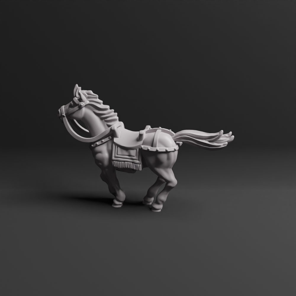 Roman Auxiliary Cavalry Command Banner 02 Horse