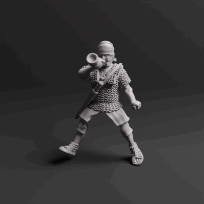 Roman Auxiliary Cavalry Command Horn 01