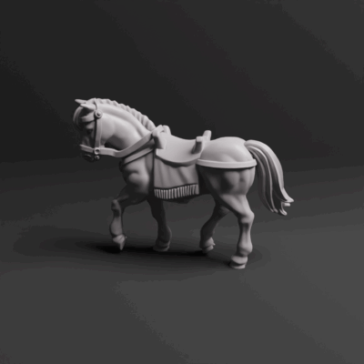 Roman Auxiliary Cavalry Command Horn 01 Horse