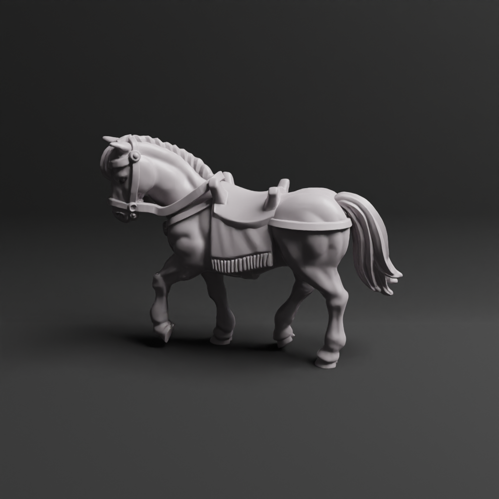 Roman Auxiliary Cavalry Command Horn 01 Horse