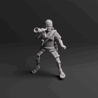 Roman Auxiliary Cavalry Command Horn 02