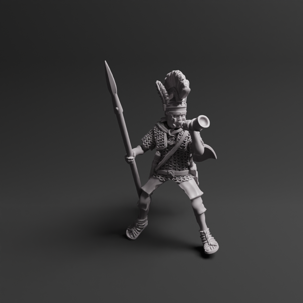 Roman Praetorian Cavalry Command Horn 01