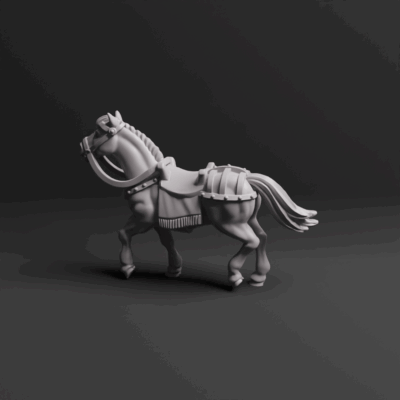 Roman Praetorians Cavalry Command Leader 01 Horse