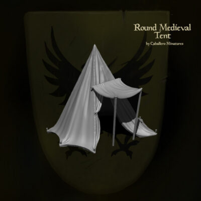Medieval Round Tent with Flap