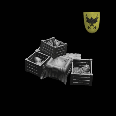 Medieval Crate Stack