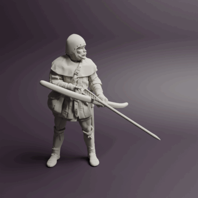 14th century Longbowman back 1